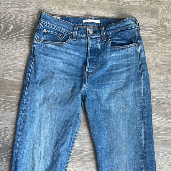 LEVI'S Wedgie Straight Ankle in Jive Sound - Picture 5 of 11